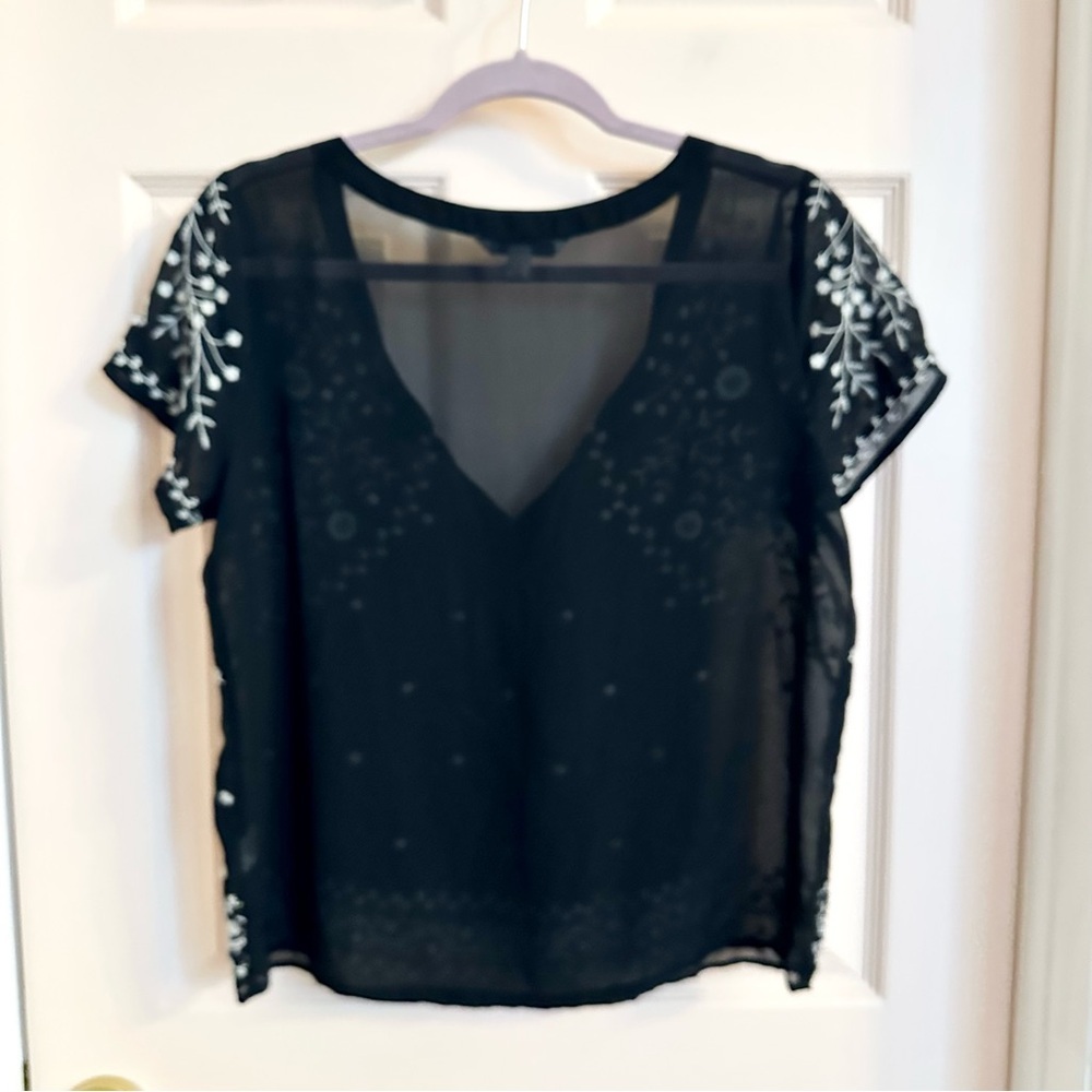 Sheer black American Eagle top - Picture 4 of 4